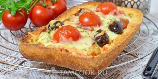 пицца из хлеба