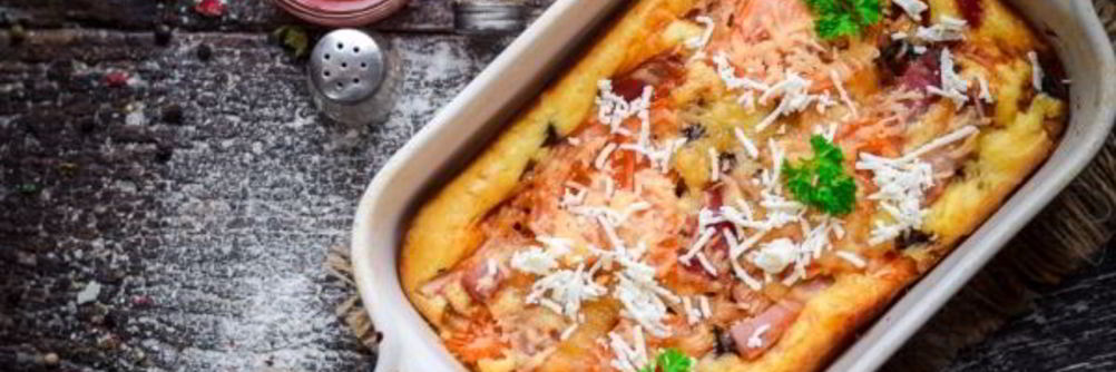 Пицца из жидкого теста в духовке