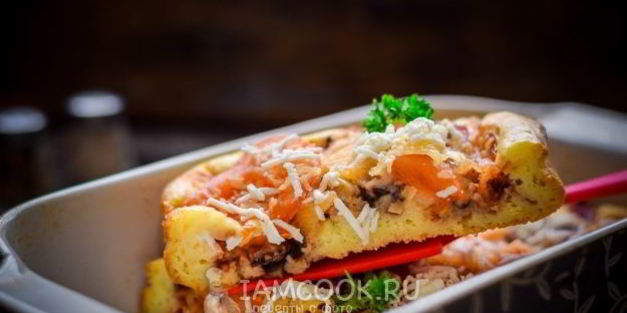 пицца из жидкого теста в духовке