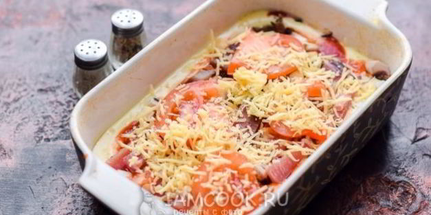 пицца из жидкого теста в духовке