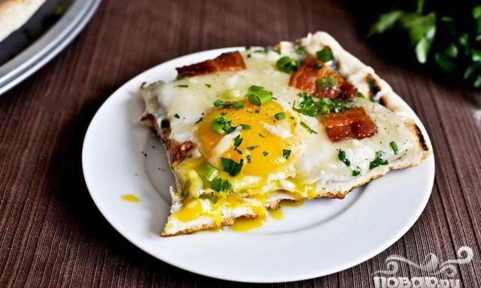 Рецепт пицца на гриле на завтрак