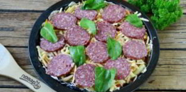 пицца на картошке фри