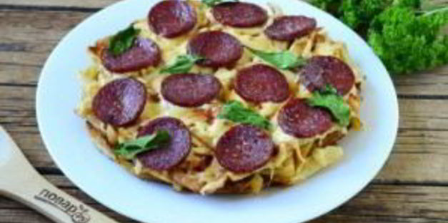 пицца на картошке фри