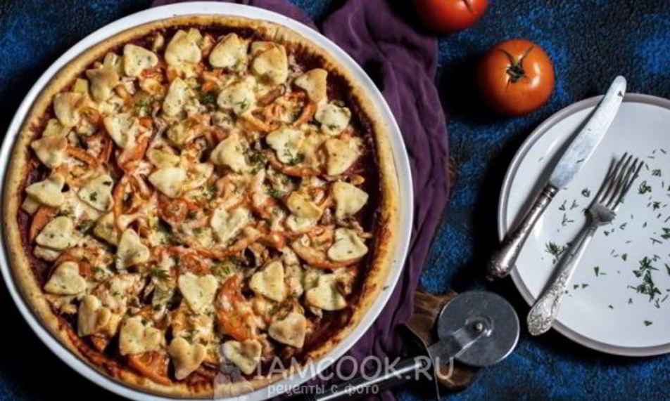 Рецепт пицца на кефире и майонезе