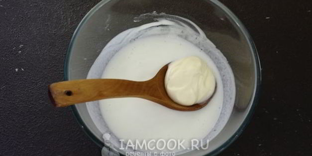 пицца на кефире и майонезе