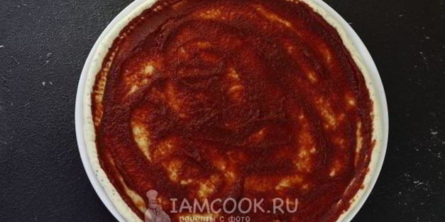 пицца на кефире и майонезе