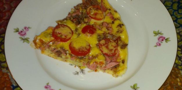 пицца на сковороде