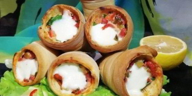 пицца рожок