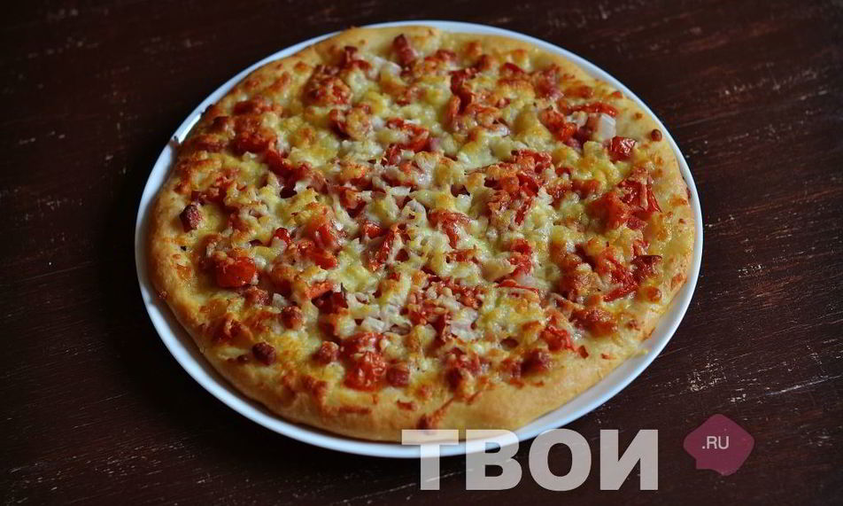 Рецепт пицца с колбасой