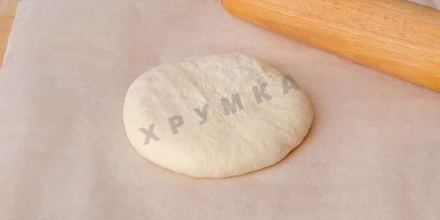 пицца с красной рыбой семгой на дрожжевом тесте