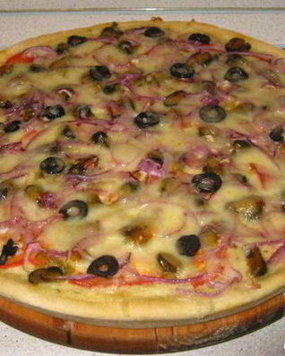 Пицца с мидиями