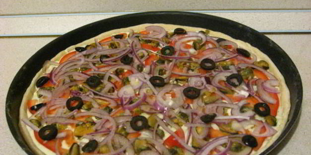 пицца с мидиями