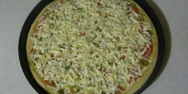 пицца с мидиями