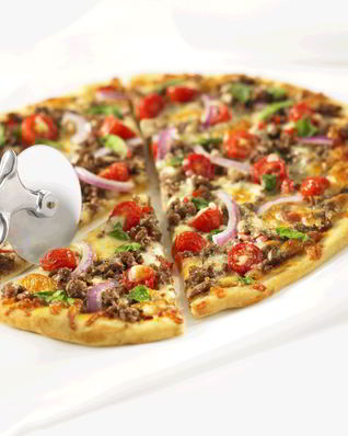 Пицца с сырым фаршем