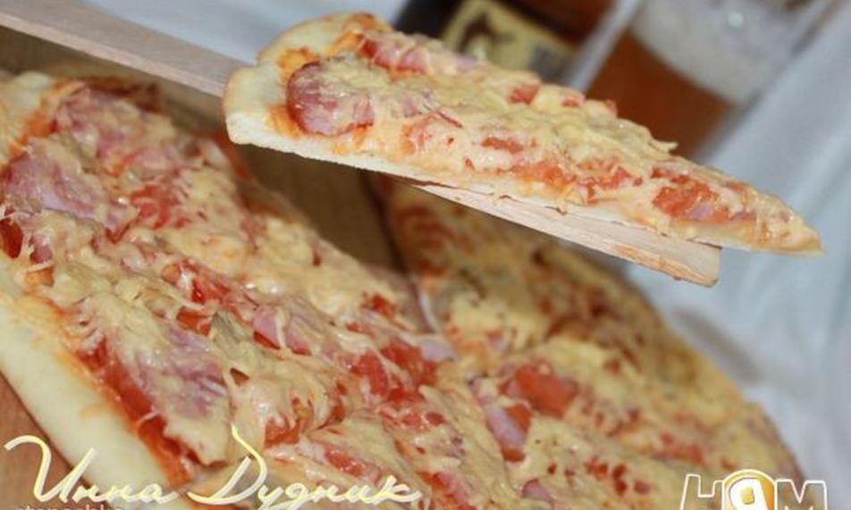 Рецепт пицца с ветчиной
