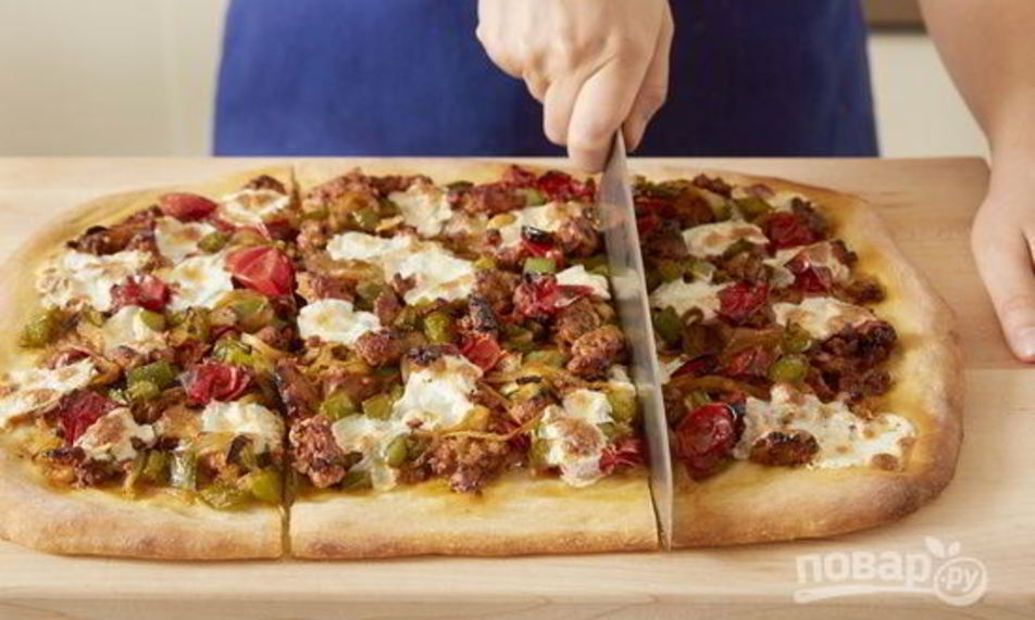 Рецепт пицца со свининой
