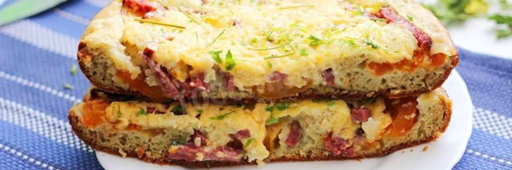 Пицца в мультиварке без дрожжей