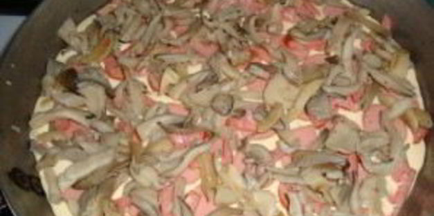 пицца в сковороде