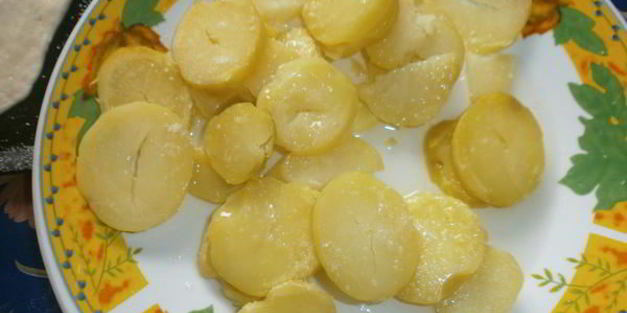 постная пицца с картофелем и грибами