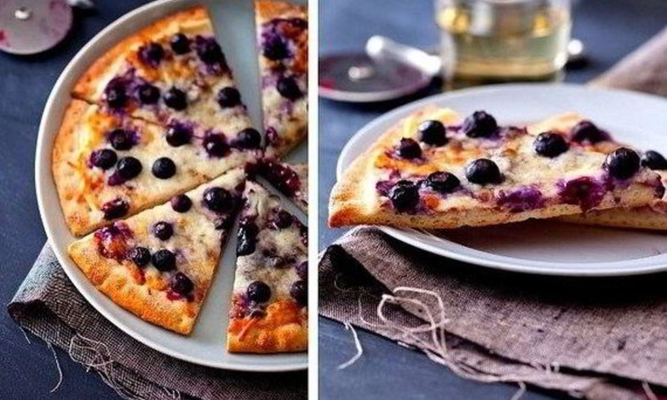 Рецепт сладкая черничная пицца