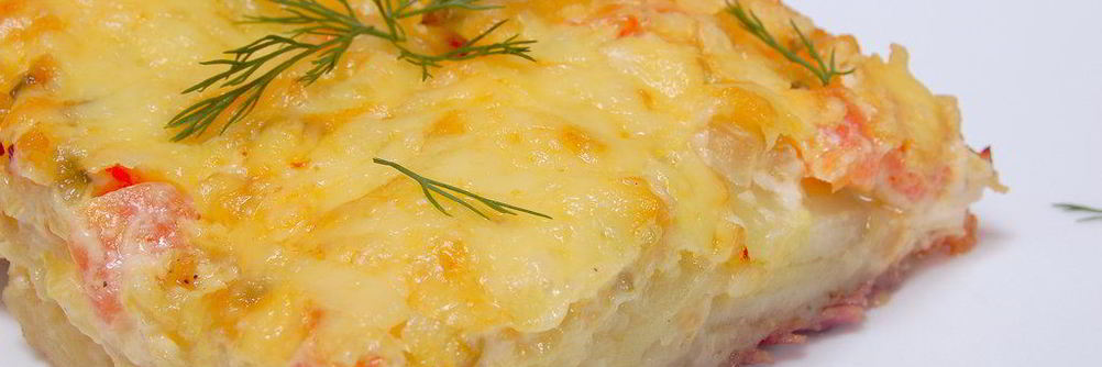 Свинина с картофелем под сырной шубой