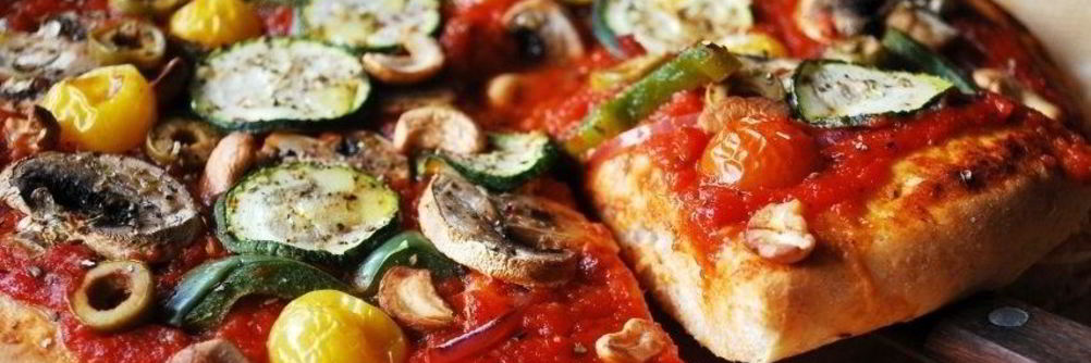 Вегетарианская пицца с грибами