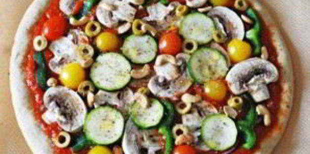 вегетарианская пицца с грибами