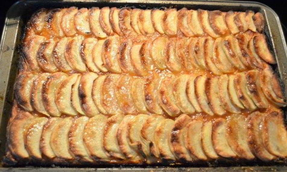 Рецепт яблочная пицца