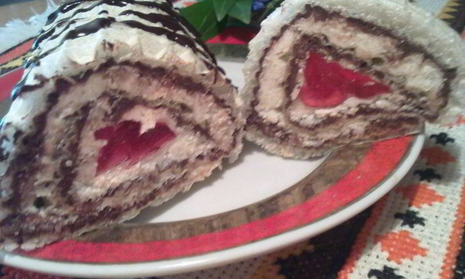 Рецепт рубиновый рулет