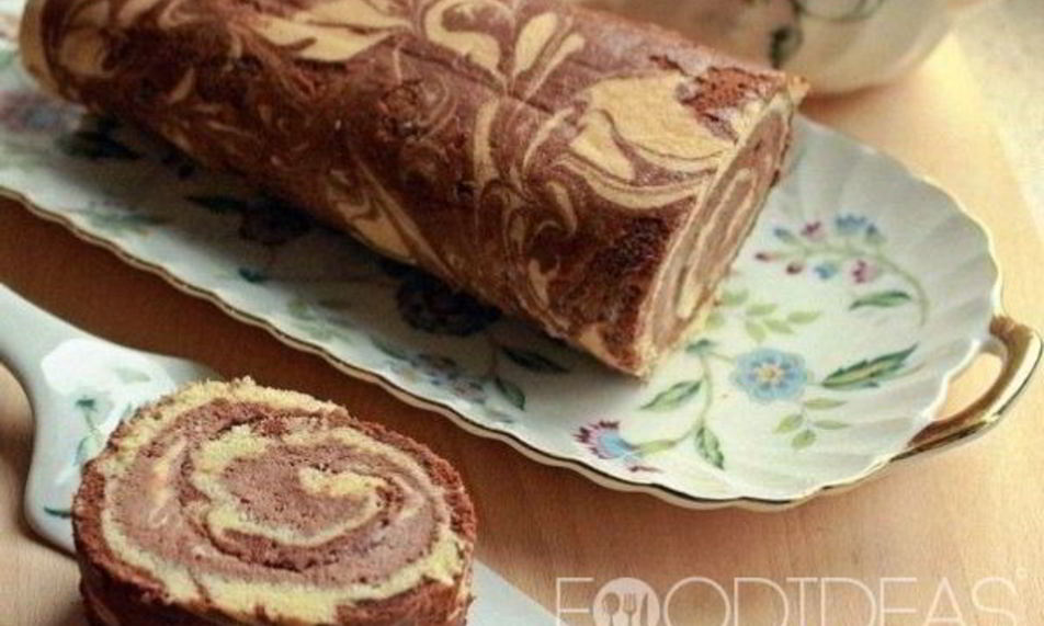 Рецепт шоколадно-банановый рулет