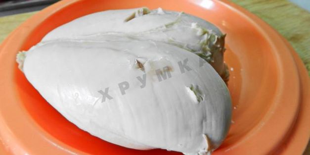 слоеные конвертики с курицей и грибами