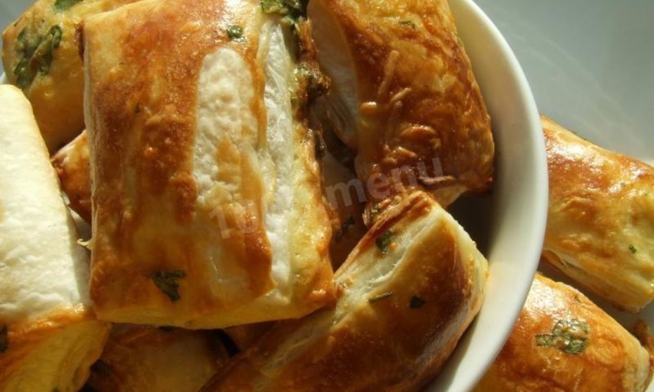 Рецепт слойки бульонные с сыром