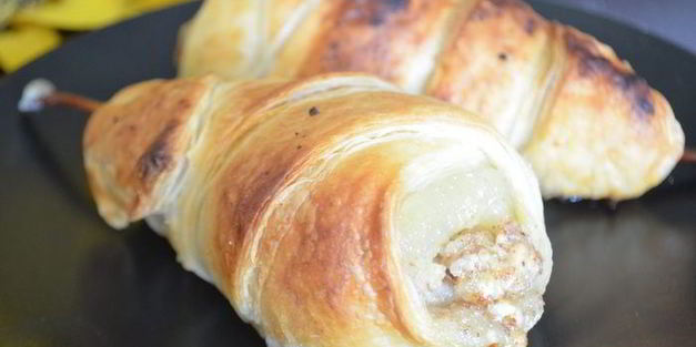 слойки груши с франжипаном