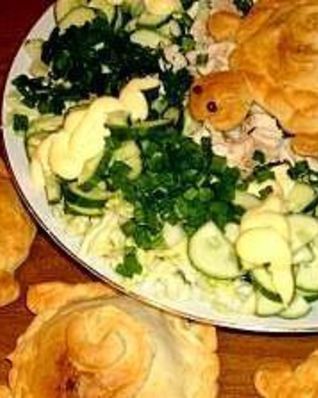 Слойки овощные Черепашки