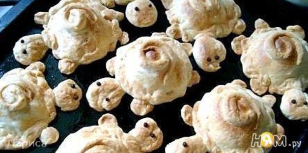 слойки овощные черепашки