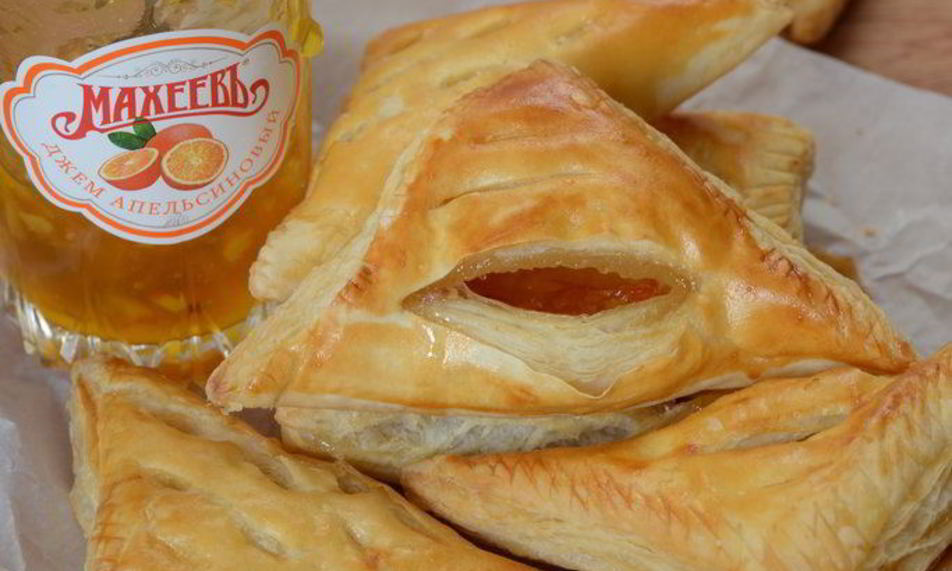 Рецепт слойки с апельсиновым джемом