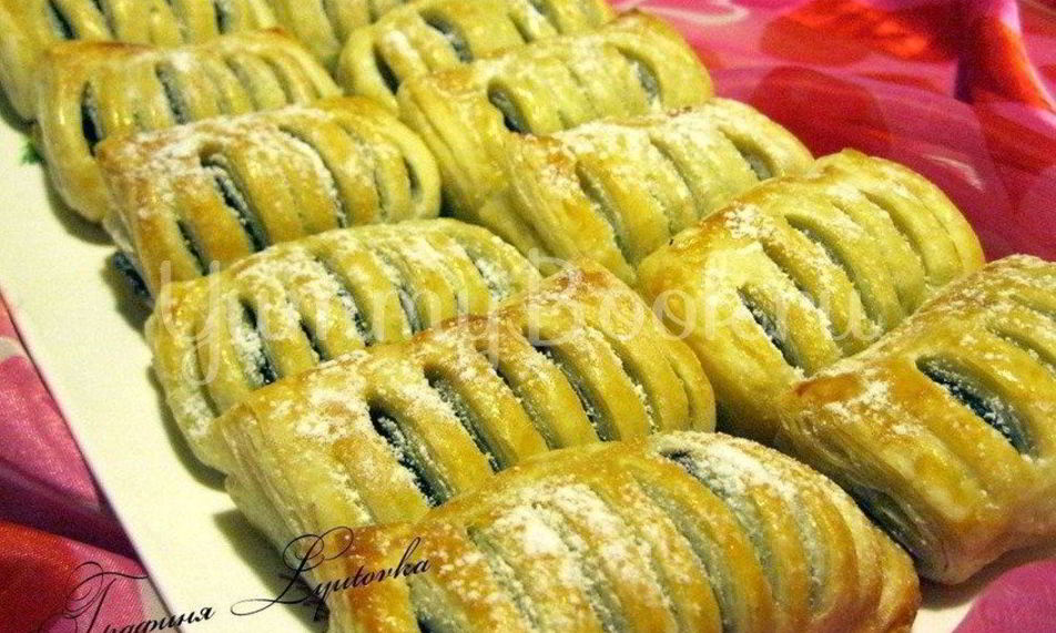 Рецепт слойки с черникой