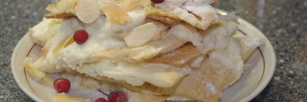 Слойки с кремом патисьер