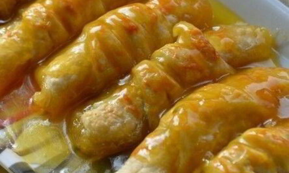 Рецепт слойки с мандаринами