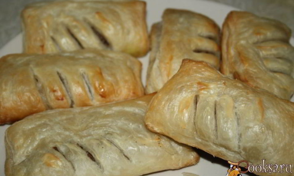 Рецепт слойки с мясной начинкой