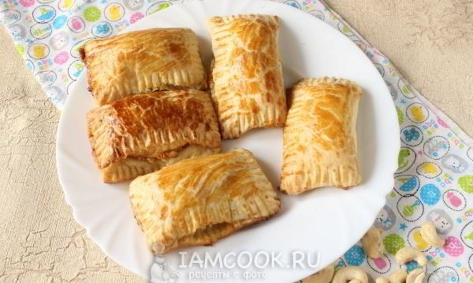 Рецепт слойки с орехами