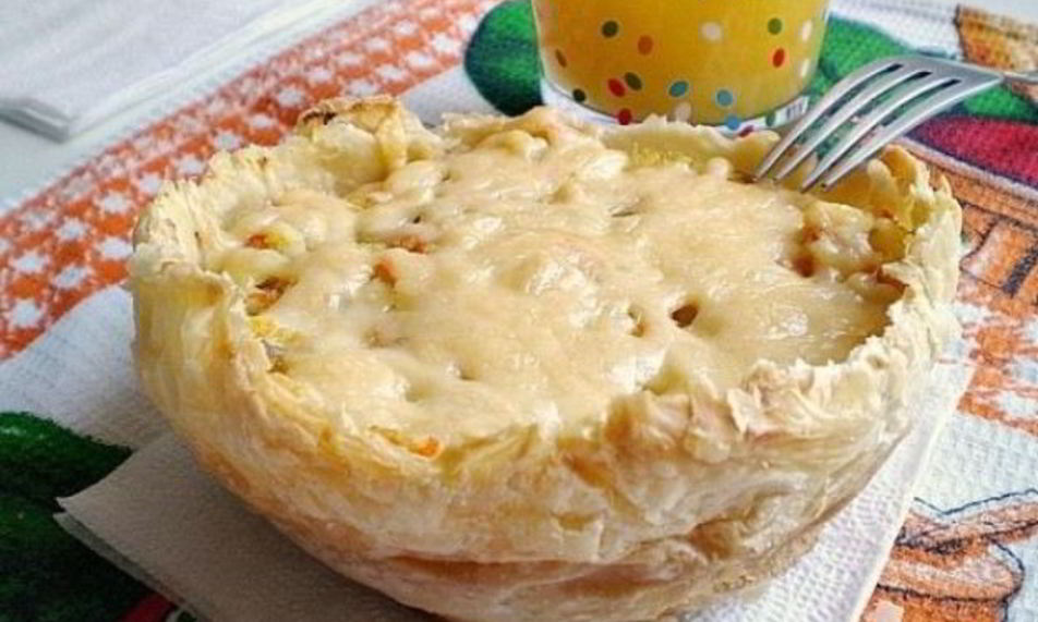 Рецепт слойки с рыбой