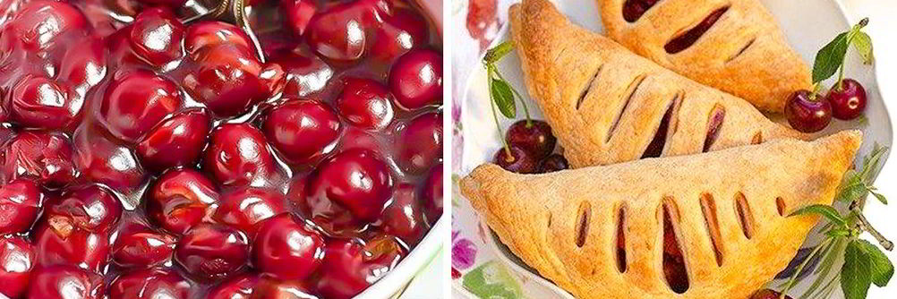 Слойки с вишней