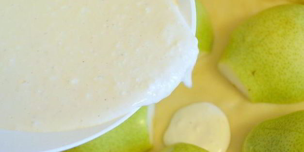 чудесный творожник с фаршированными грушами