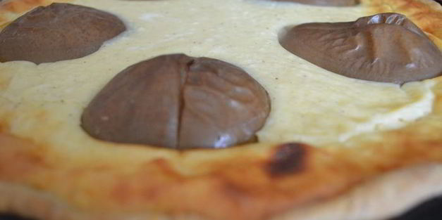 чудесный творожник с фаршированными грушами