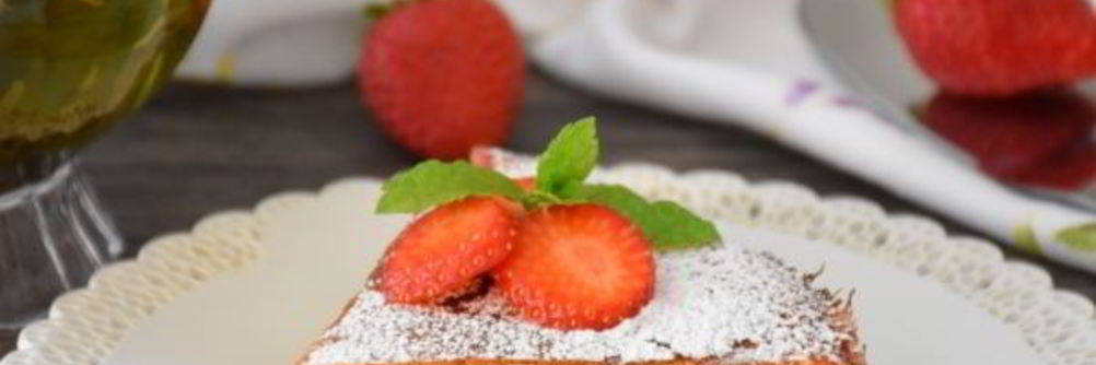 Клубничный творожник