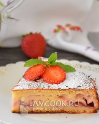 Клубничный творожник