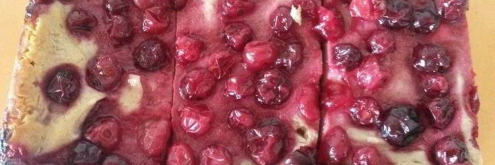 Клюквенный творожник