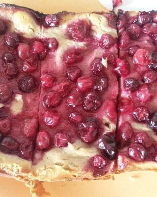 Клюквенный творожник