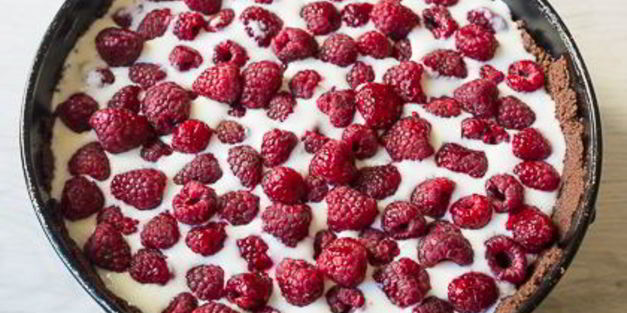 нежный творожник с малиной